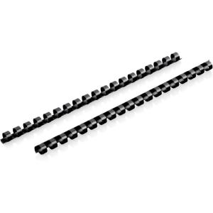 imageMead CombBind Binding SpinesSpiralsCoilsCombs 916quot 105 Sheet Capacity Black 125 Pack 4000138716