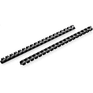 imageMead CombBind Binding SpinesSpiralsCoilsCombs 916quot 105 Sheet Capacity Black 125 Pack 4000138916