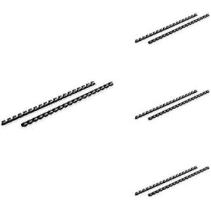 imageMead CombBind Binding SpinesSpiralsCoilsCombs 916quot 105 Sheet Capacity Black 125 Pack 4000138Pack of 4