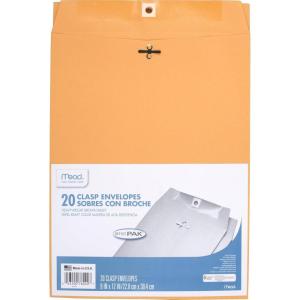 imageMead Envelopes 10quot x 13quot Clasp Closure Brown Kraft AllPurpose 24lb Paper Mailing Envelopes 15 Count 760229 x 12