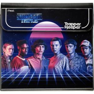 imageMead Trapper Keeper Binder Stranger Things 1 Inch Binder with Folders and Pockets Holds 812quot x 11quot Paper Yearbook 261138B25Neon