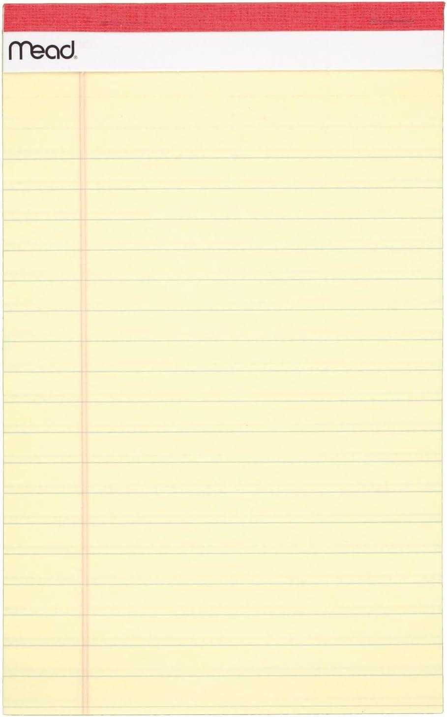 imageMead Legal Pads Wide Ruled Paper 812quot x 1134quot 50 Sheets Memo Pads Note Pads Steno Pads 3 Pack 593865 x 8