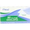 imageMead 634 Envelopes 358quot x 612quot Security Printed Lining for Privacy Gummed Closure White AllPurpose 20lb Paper Mailing Envelopes 80 Count 75212White