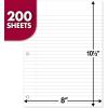 imageMead Loose Leaf Paper 3 Pack Notebook Paper Wide Ruled Filler Paper Standard 8 x 105 200 Sheets per Pack 73183Pack of 3