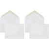 imageMead A2 Invitation Envelopes 438quot x 534quot Gummed Closure White Woven Premium 24lb Paper Mailing Envelopes 100 Count CO1981 Count Pack of 200