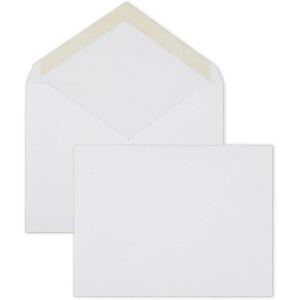 imageMead A2 Invitation Envelopes 438quot x 534quot Gummed Closure White Woven Premium 24lb Paper Mailing Envelopes 100 Count CO1981 Count Pack of 100