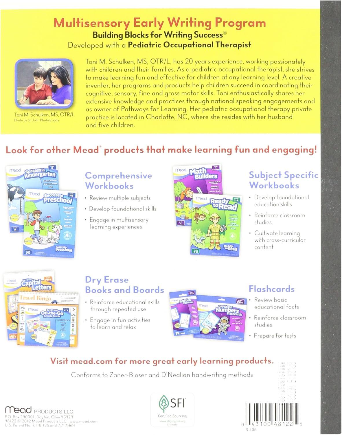 imageMead Learn To Letter Writing Book Printed BookWhite1 Count Pack of 2