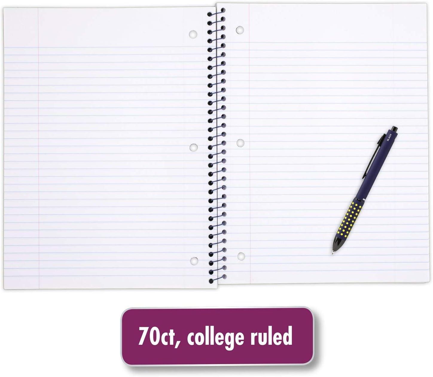 imageMead Spiral Notebook 1 Subject College Ruled Paper 70 Sheets 1012quot x 712quot Shape It Up Design Will Vary 1 Notebook 07152Design Selected For You