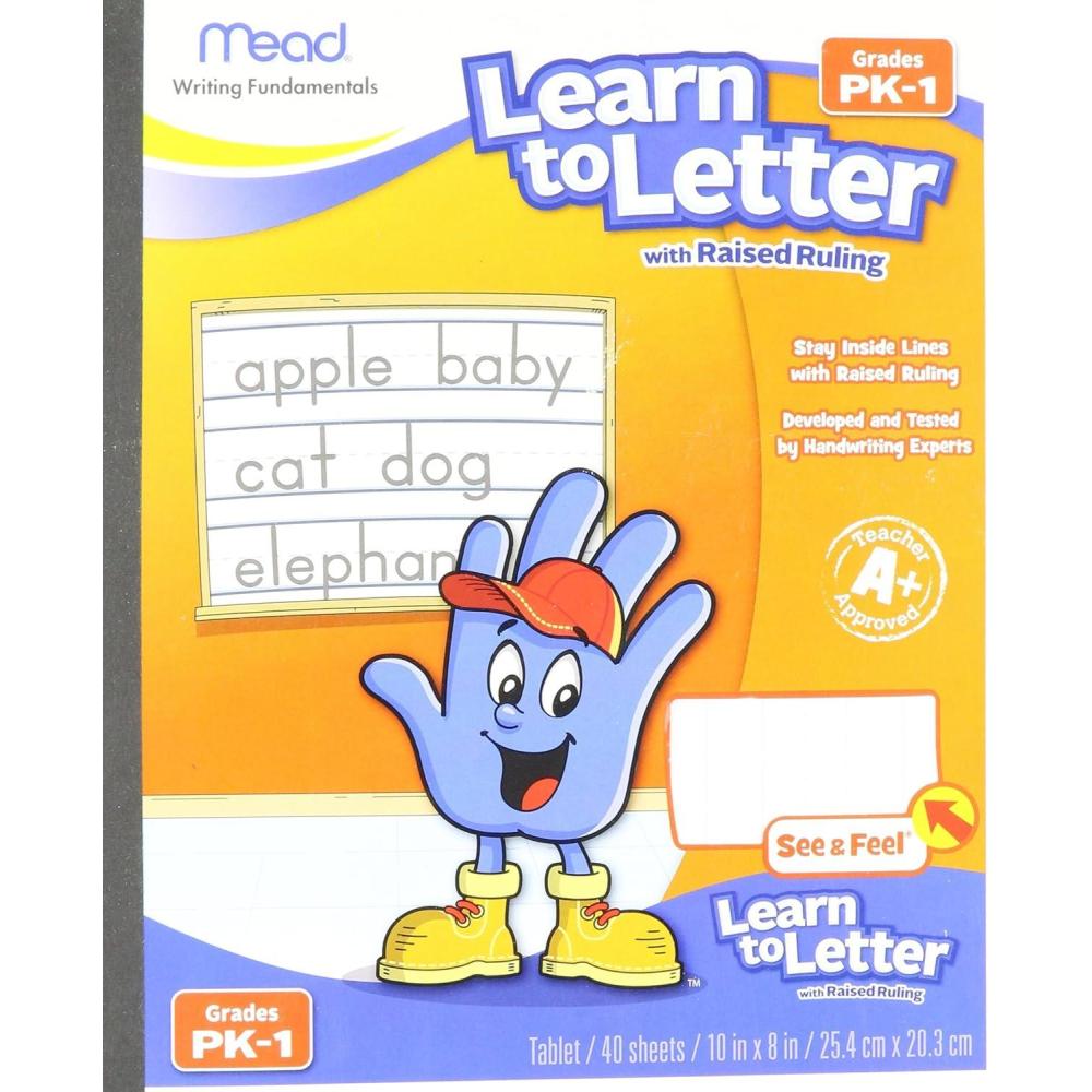 imageMead Learn To Letter Writing Book Printed BookWhite1 Count Pack of 1