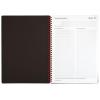 imageCASE OF 6 Black n Red Twin Wirebound Notebook Poly Cover 1175 x 825 Inches Black 70 sheets E67008