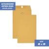 imageMead Letter Size Mailing Envelopes Clasp Closure AllPurpose 32lb Paper 9quot X 12quot Brown Manila Kraft Envelope 100 per Pack CO7906 x 9