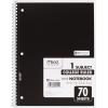 imageMead Spiral Notebook 1 Subject College Ruled Paper 70 Sheets 1012quot x 712quot Assorted Colors 05512