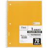 imageMead Spiral Notebook 1 Subject College Ruled Paper 70 Sheets 1012quot x 712quot Assorted Colors 05512