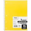 imageMead Spiral Notebook 1 Subject College Ruled Paper 712quot x 1012quot 70 Sheets Color Will Vary 055121 Count Pack of 1