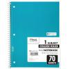 imageMead Spiral Notebook 1 Subject College Ruled Paper 712quot x 1012quot 70 Sheets Color Will Vary 055121 Count Pack of 2