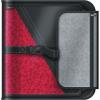 imageMead 2 Inch Round Ring Binder Sewn Fabric 3 Tab Expanding File 4 Pockets RedBlack 29282BJ7RedBlack