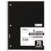 imageMead Spiral Notebook 1 Subject College Ruled Paper 712quot x 1012quot 70 Sheets Color Will Vary 055121 Count Pack of 1