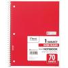 imageMead Spiral Notebook 1 Subject Wide Ruled Paper 712quot x 1012quot 70 Sheets Color Will Vary 05510D Blue