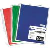 imageMead Spiral Notebook College Ruled Paper 11quot x 8quot 200 Sheets Assorted Colors 1 Count 067801 Pack