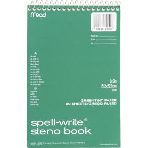 image6 SPIRALS MEAD 43080  Mead SpellWrite Steno Book