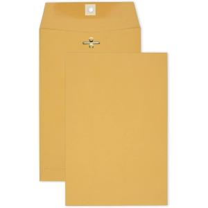 imageMead Letter Size Mailing Envelopes Clasp Closure AllPurpose 32lb Paper 9quot X 12quot Brown Manila Kraft Envelope 100 per Pack CO7906 x 9