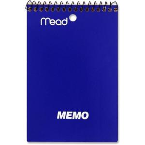 imageMead Wirebnd CollegeRuled ThreeHole Punched Memo Books MEA45464
