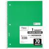 imageMead Spiral Notebooks 1 Subject College Ruled 70 Sheets 24 Pack 73705Assorted Colors