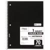 imageMead Spiral Notebooks 1 Subject College Ruled 70 Sheets 24 Pack 73705Assorted Colors