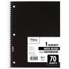 imageMead Spiral Notebook 1 Subject Wide Ruled Paper 70 Sheets 1012quot x 8quot Green 05510AC5Black