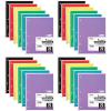 imageMead Spiral Notebooks 1 Subject College Ruled 70 Sheets 24 Pack 73705Assorted Colors
