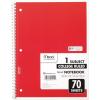 imageMead Spiral Notebooks 1 Subject College Ruled 70 Sheets 24 Pack 73705Red