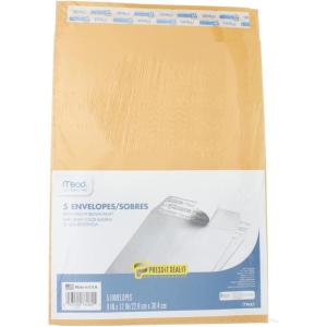imageMead Press ItSealIt Envelopes MEA76080 Kraft 9 x 12 Inches