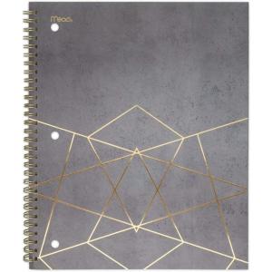 imageMead Spiral Notebook 1 Subject College Ruled Paper 80 Sheets Modern Chic Design Selected For You 1 Count 07154Pack of 1