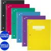 imageMead Spiral Notebook 1 Subject College Ruled Paper 70 Sheets 1012quot x 712quot Plastic Color Selected For You 1 Count 07178Color Selected For You