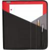 imageMead Zipper Binder with Expanding File 3 Ring Binder 112quot Red 72196Red