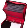imageMead Zipper Binder with Expanding File 3 Ring Binder 112quot Red 72196Red