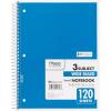 imageNotebook Spiral 3 Subject 120 Ct Pack of 3