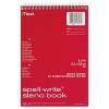 imageMeadwestvaco 43082 6quot X 9quot SpellWrite Wirebound Steno Book Assorted Colors