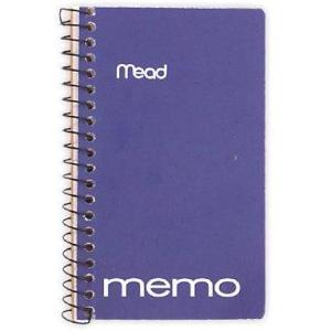 image3 PK Mead Memo Book College Ruled 5 x 3 Inches Wirebound Assorted 45534