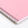 imageMead Spiral Notebook 1 Subject Wide Ruled Paper Plastic Cover 8quot x 1012quot 100 Sheets Pastel Pink 930092B