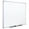 imageMead White Board 48quot x 36quot Magnetic Dry Erase Whiteboard for Wall WhiteSilver SM85357