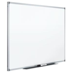 imageMead White Board 48quot x 36quot Magnetic Dry Erase Whiteboard for Wall WhiteSilver SM85357