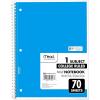imageMead Spiral Notebooks 6 Pack 1Subject College Ruled Paper 1012 x 8 70 Sheets per Notebook Assorted Colors 73065