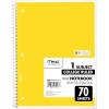 imageMead Spiral Notebooks 6 Pack 1Subject College Ruled Paper 1012 x 8 70 Sheets per Notebook Assorted Colors 73065