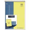 imageCambridge 59880 Stiff Back Wire Bound Notebook Wide Rule 8 12 x 11 Canary Paper 70 Sheets