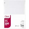imageMead Filler Paper Loose Leaf Paper Wide Ruled Paper 200 Sheets 1012 x 8 White 15200