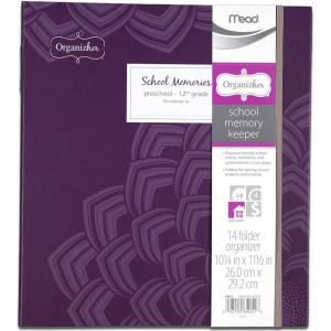 imageMead Organizher School Memory Keeper 14Folder Organizher 1025 x 115 Inches Purple 64051Purple