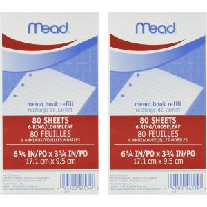 imageMeadWestvaco 46534 Memo Book RefWhite