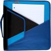 imageMead 2 Inch Zipper Binder with Handle Includes Interior and Exterior Pockets Blue 72763Blue