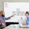 imageMead Dry Erase White Board 72 x 48 Magnetic Whiteboard for Horizontal or Vertical Mount WhiteSilver SM8535836W x 24H